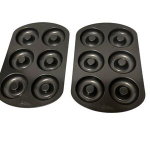 Wilton Black Non-Stick Donut Baking Pans Set of Two